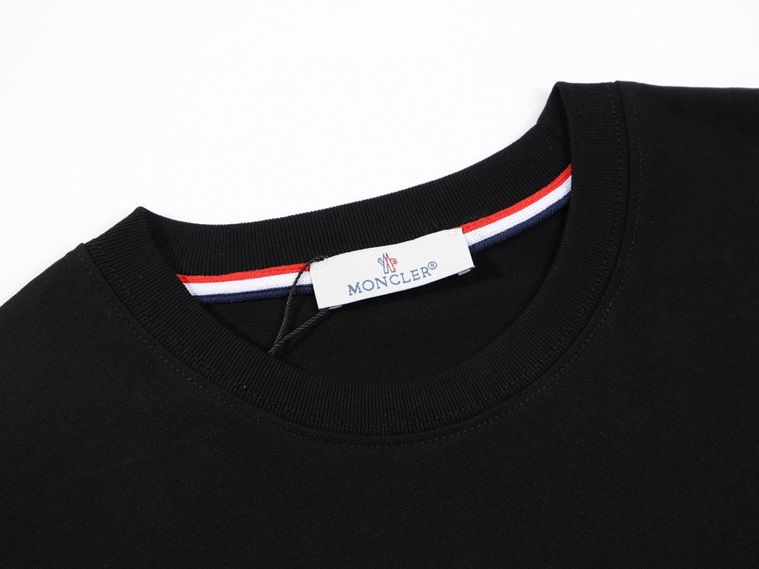 MONCLER- White Patch Logo T-shirt