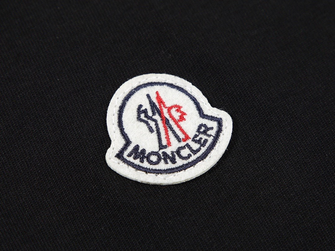MONCLER- White Patch Logo T-shirt