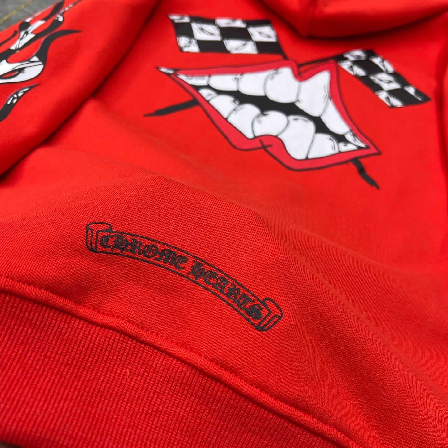 Chrome hearts Red Race Cross Sweater