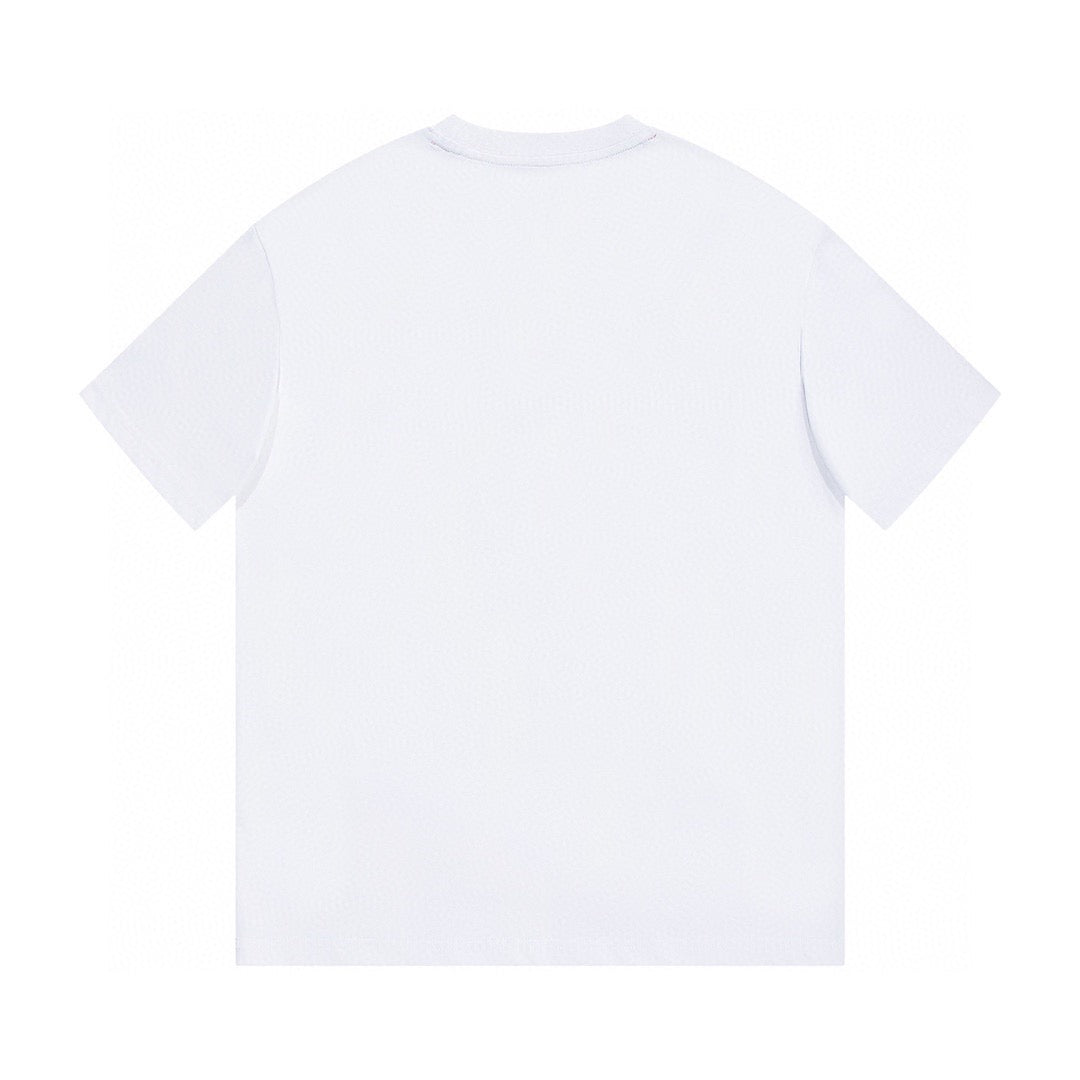 MONCLER- White Patch Logo T-shirt