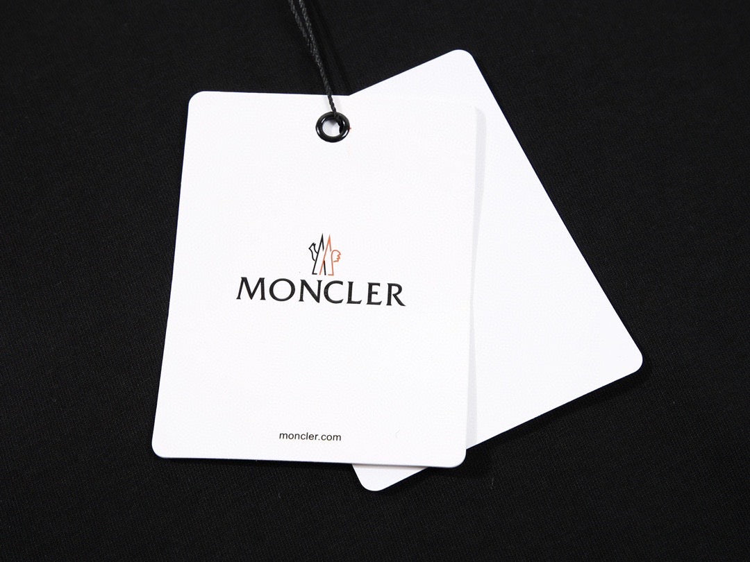 MONCLER- White Patch Logo T-shirt