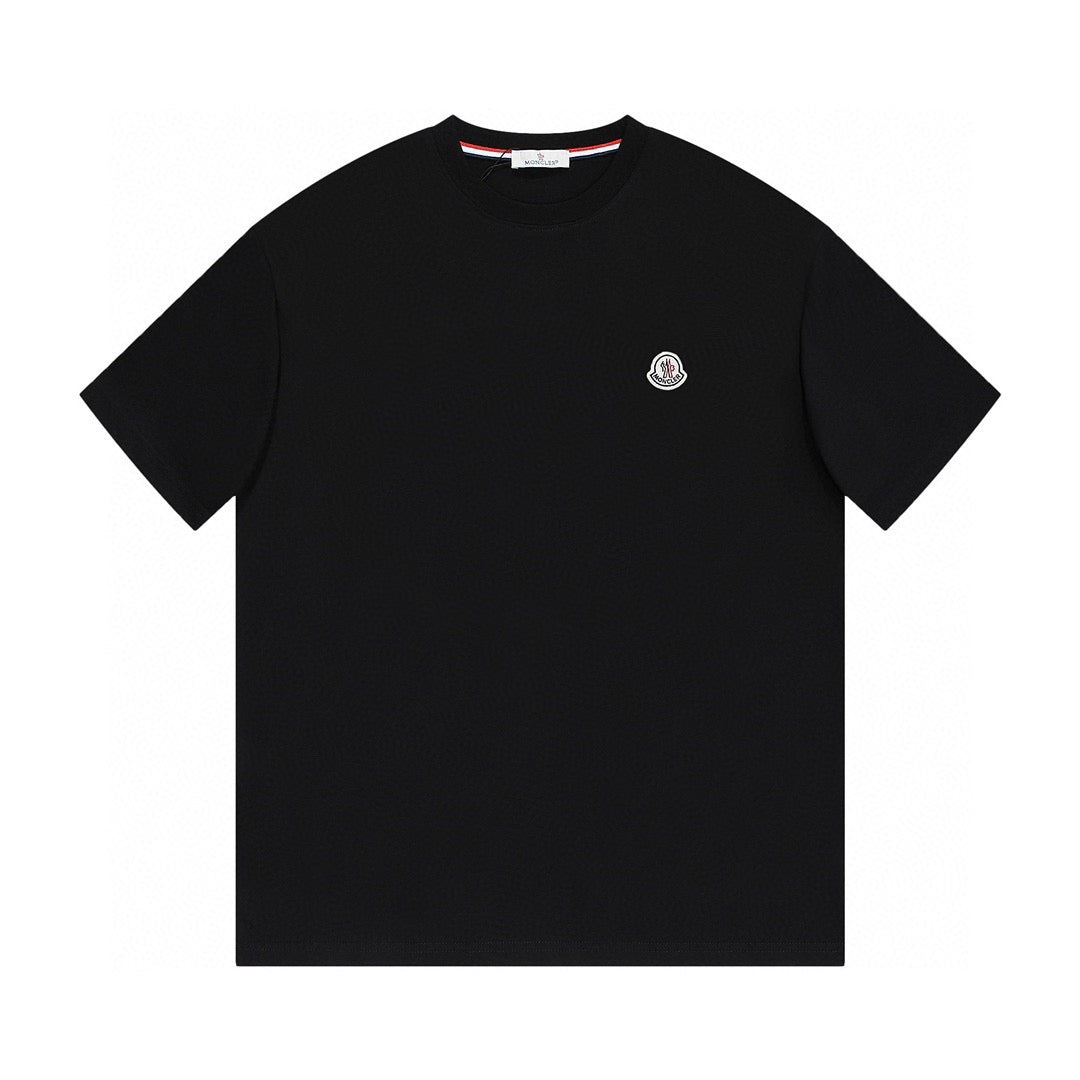 MONCLER- White Patch Logo T-shirt