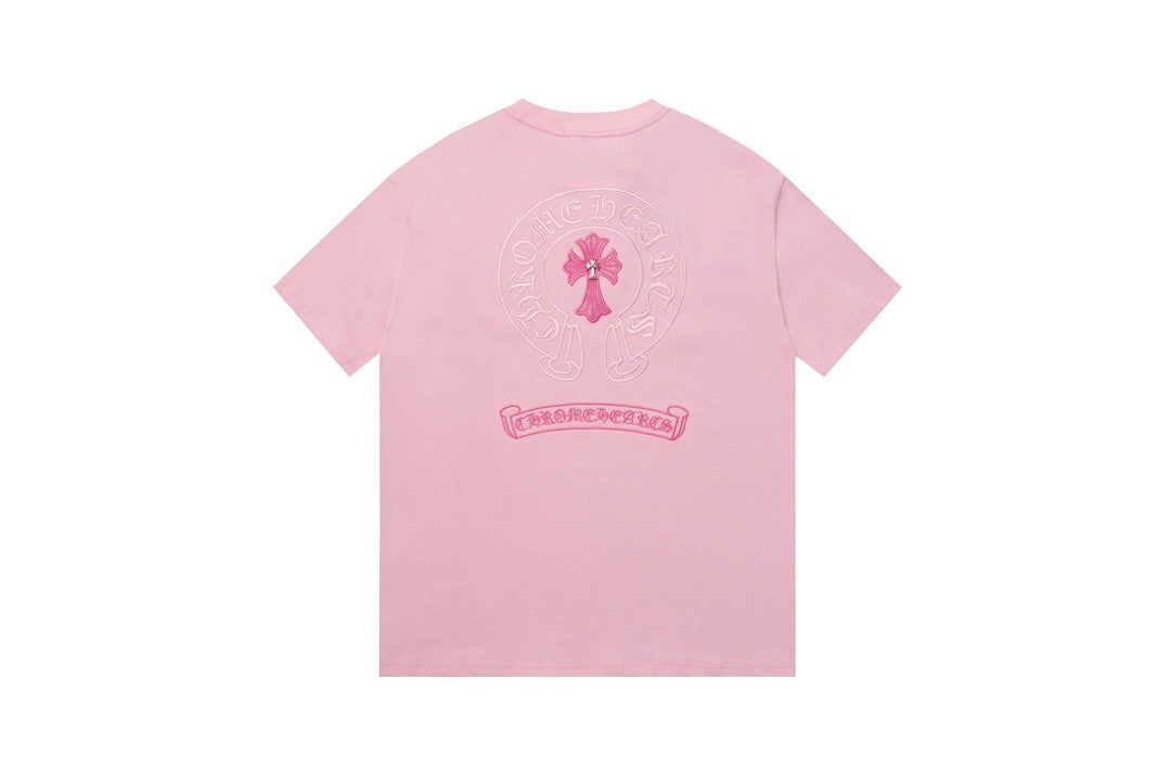 Chrome hearts Washed Pink Cross Tee