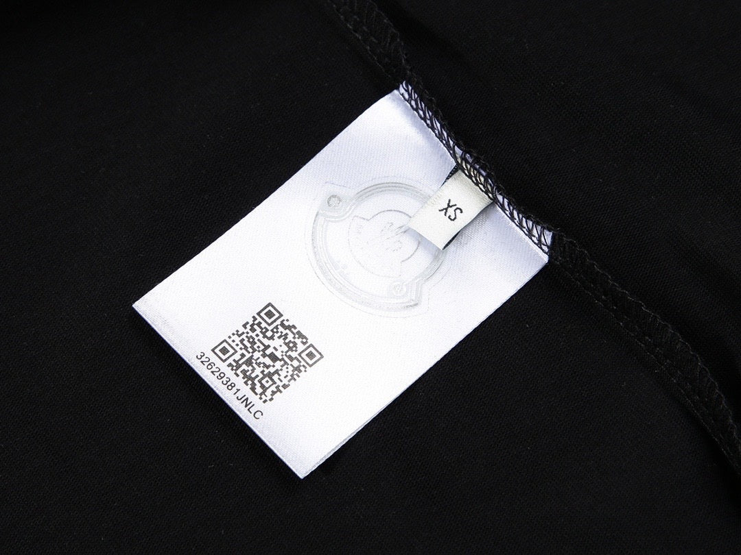 MONCLER- White Patch Logo T-shirt