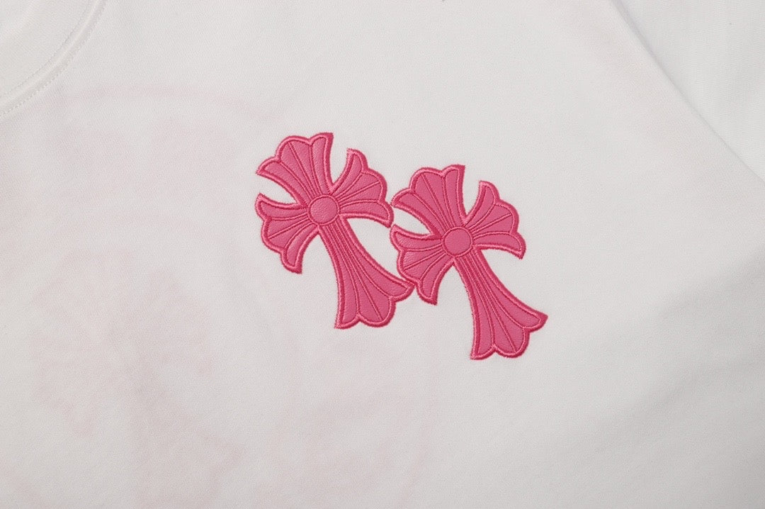 Chrome hearts Washed Pink Cross Tee