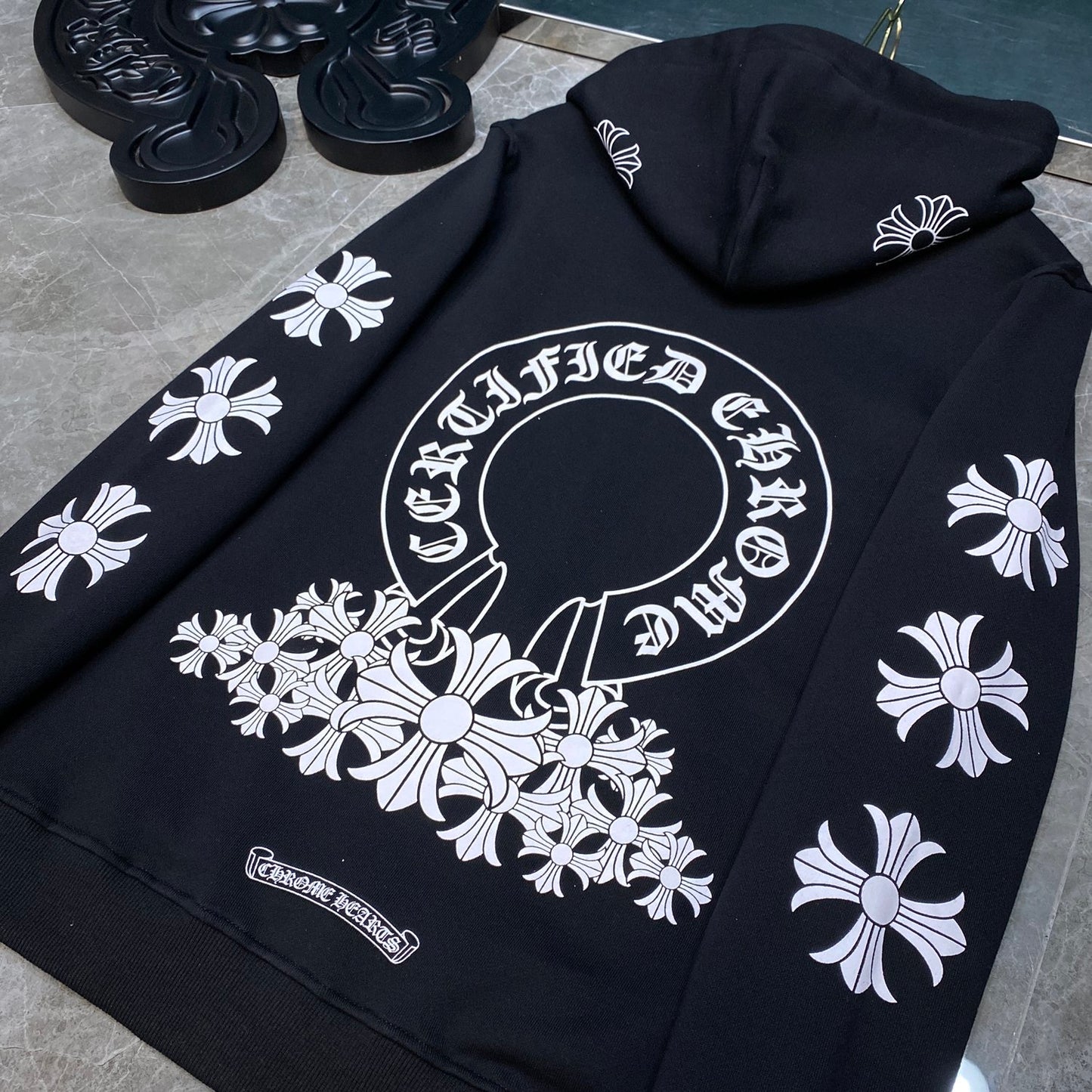 Chrome hearts Black Cross hoodie