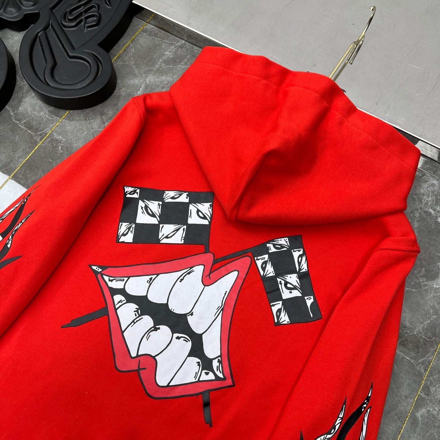 Chrome hearts Red Race Cross Sweater