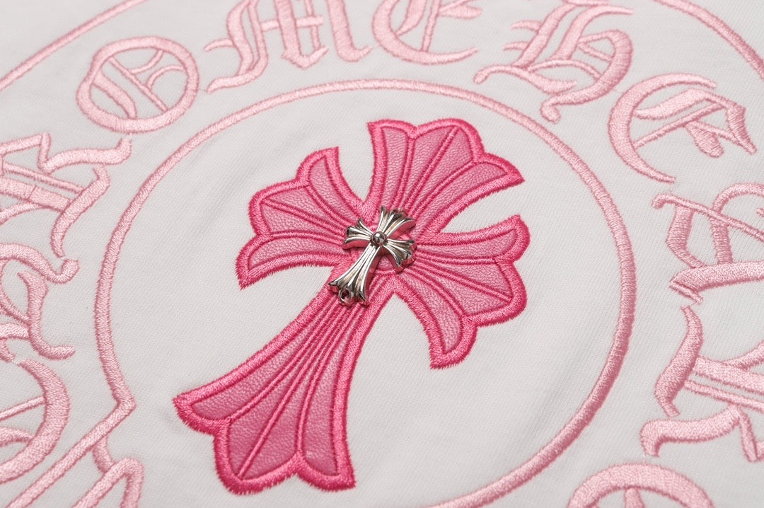 Chrome hearts Washed Pink Cross Tee