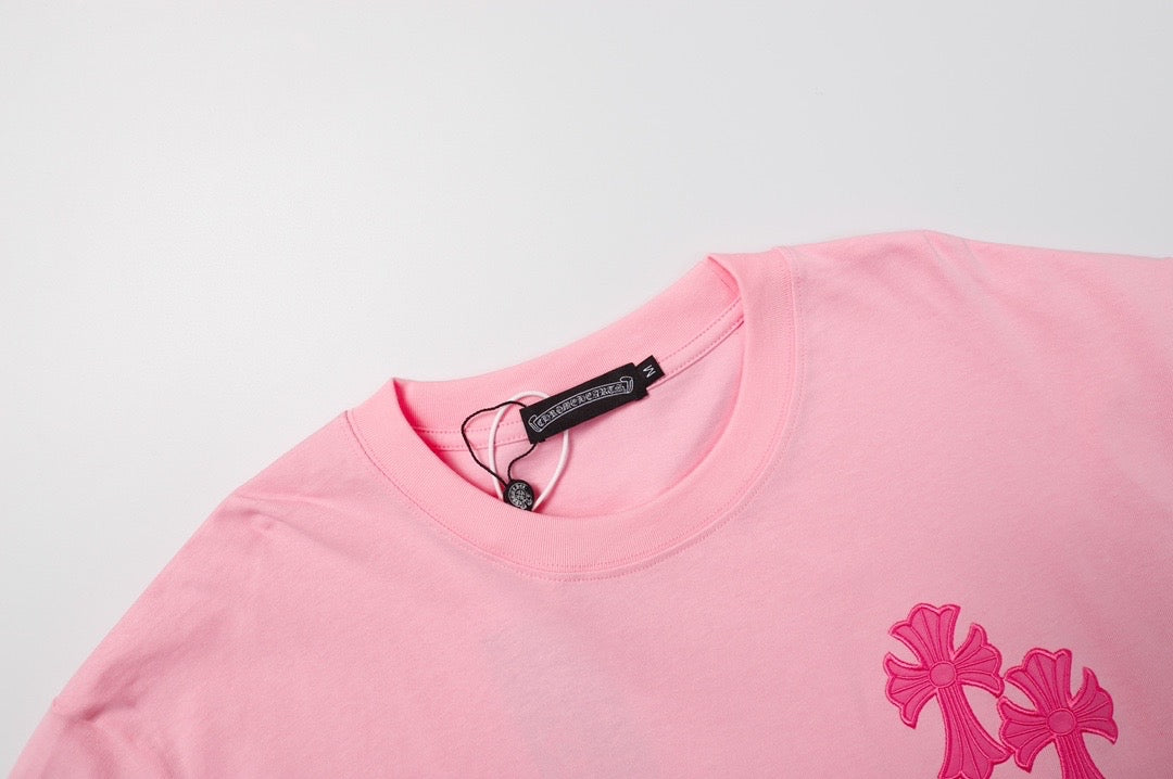Chrome hearts Washed Pink Cross Tee