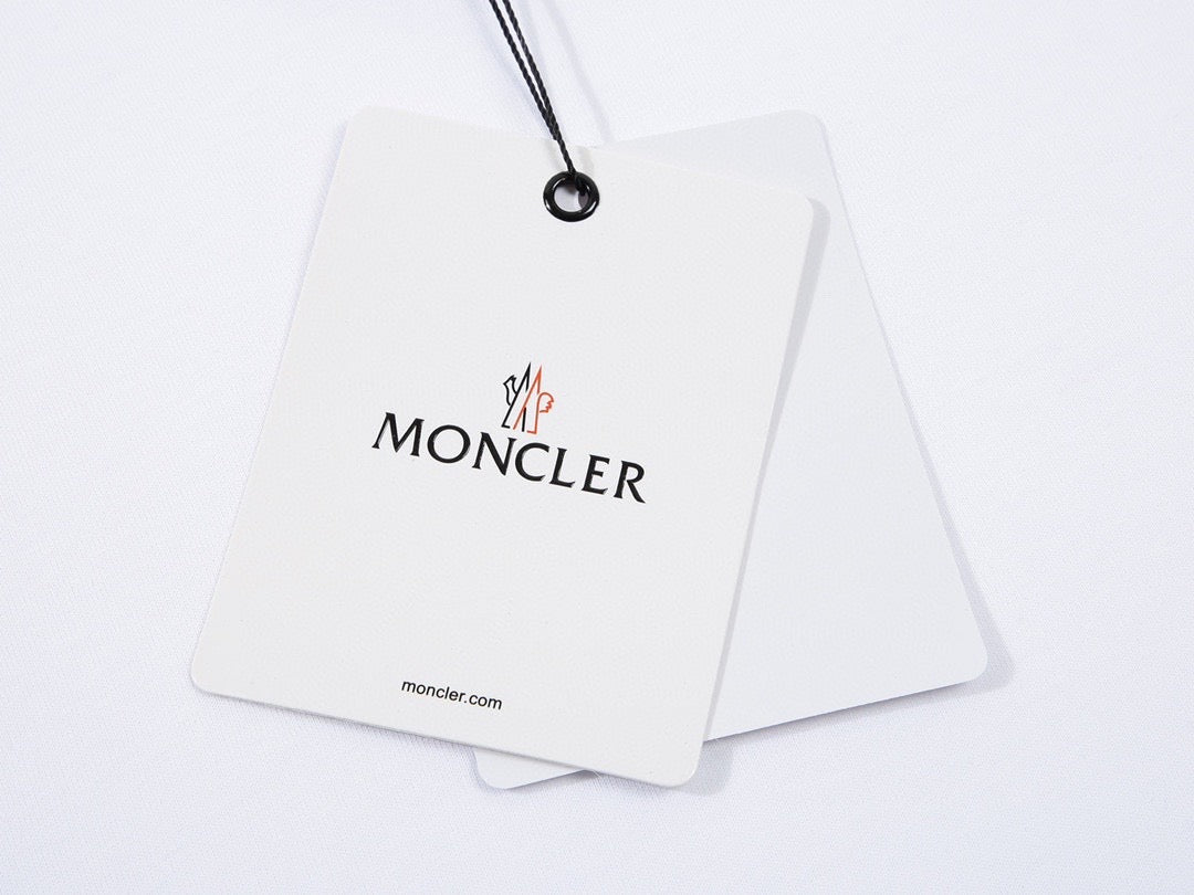 MONCLER- White Patch Logo T-shirt