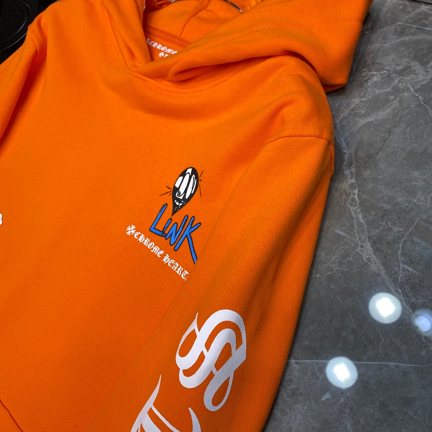 Chrome hearts Orange Race Cross Sweater