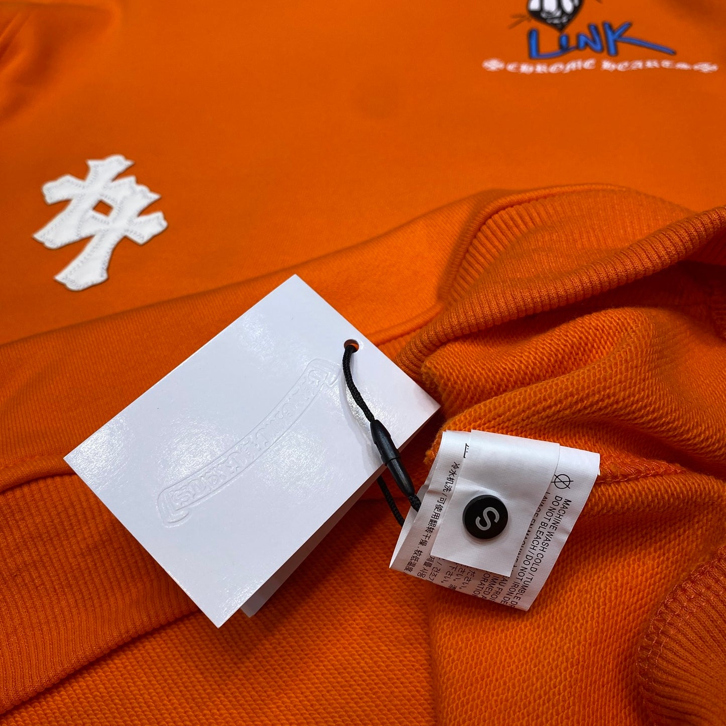 Chrome hearts Orange Race Cross Sweater