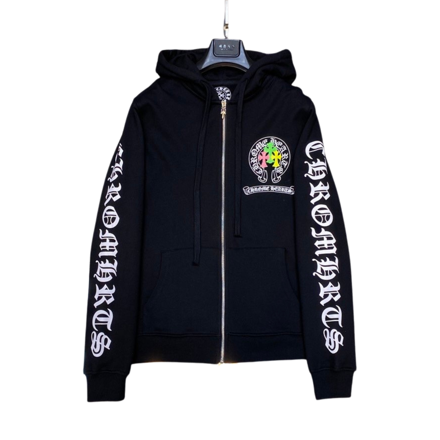 Chrome hearts colourful zip-up Sweater