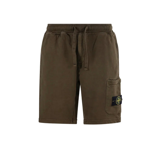 STONE ISLAND - Drawstring Logo Patch Shorts