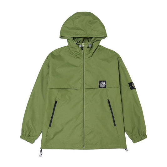 STONE ISLAND - Army green windbreaker