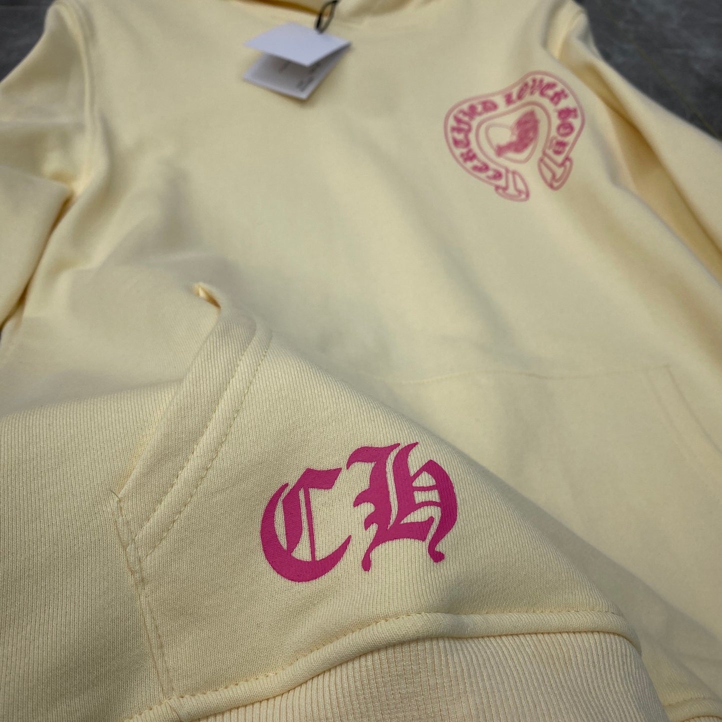 Chrome hearts Light Yellow CLB Hoodie