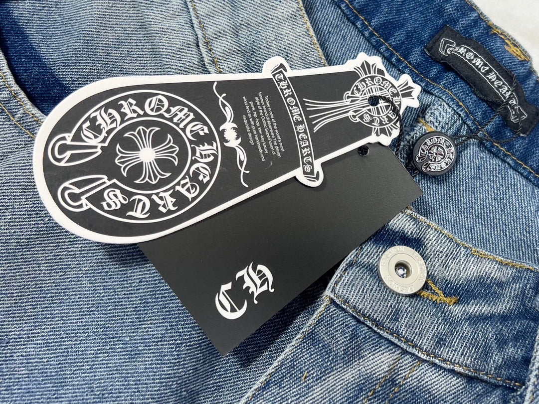 Chrome Hearts Cross washed Blue Denim