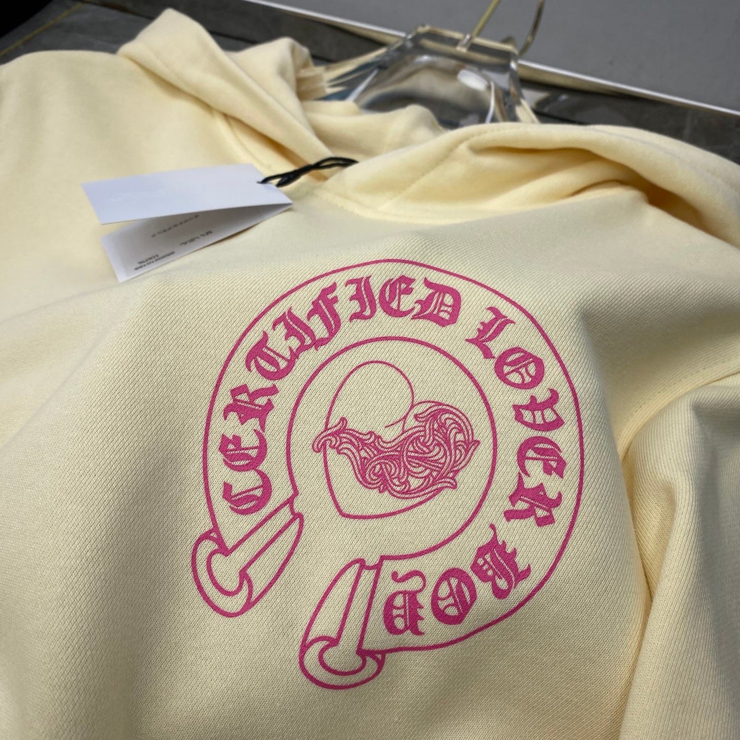 Chrome hearts Light Yellow CLB Hoodie