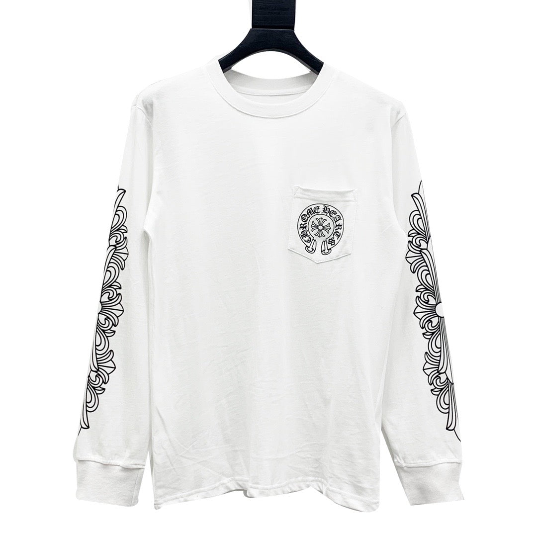 Chrome hearts White Long sleeve Cross Sweater