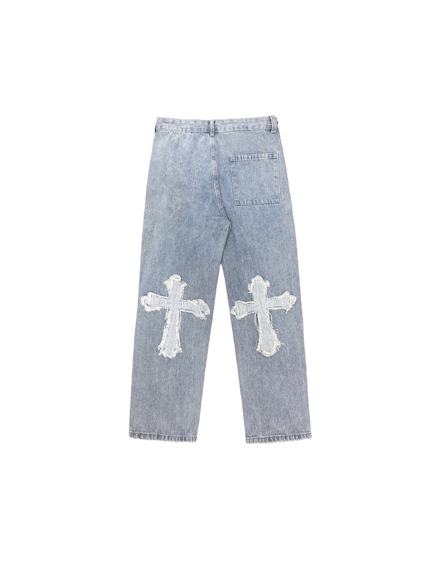 Chrome Hearts Cross washed Blue Denim