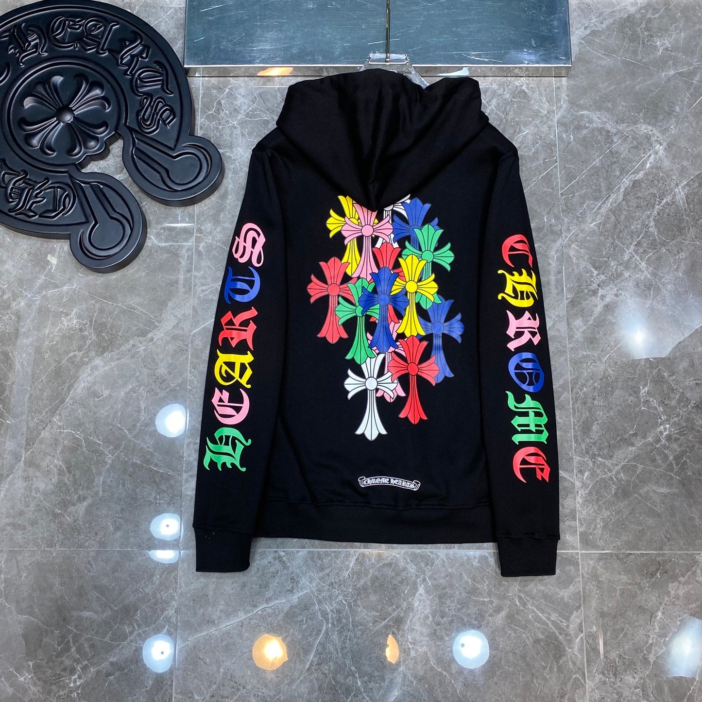 Chrome Hearts Multicolour Cross Hoodie – Coeur Noire