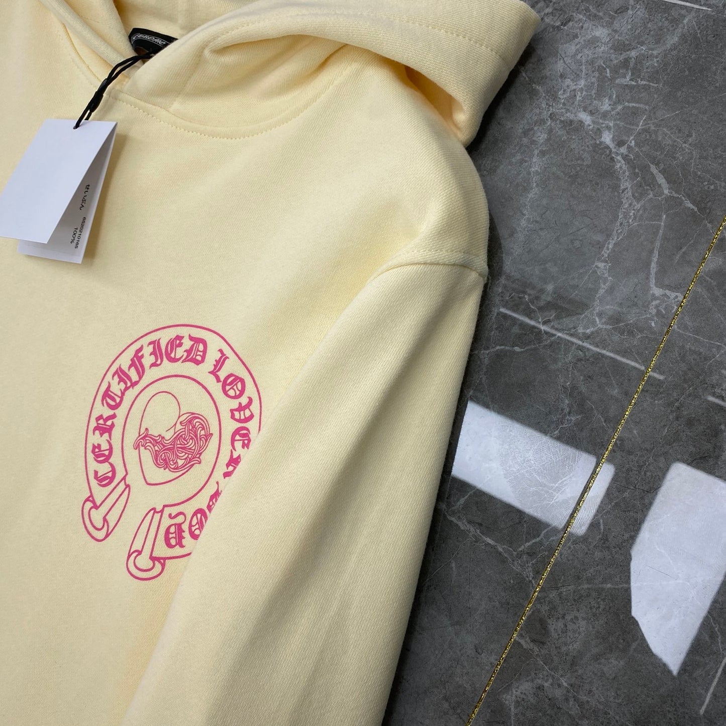 Chrome hearts Light Yellow CLB Hoodie