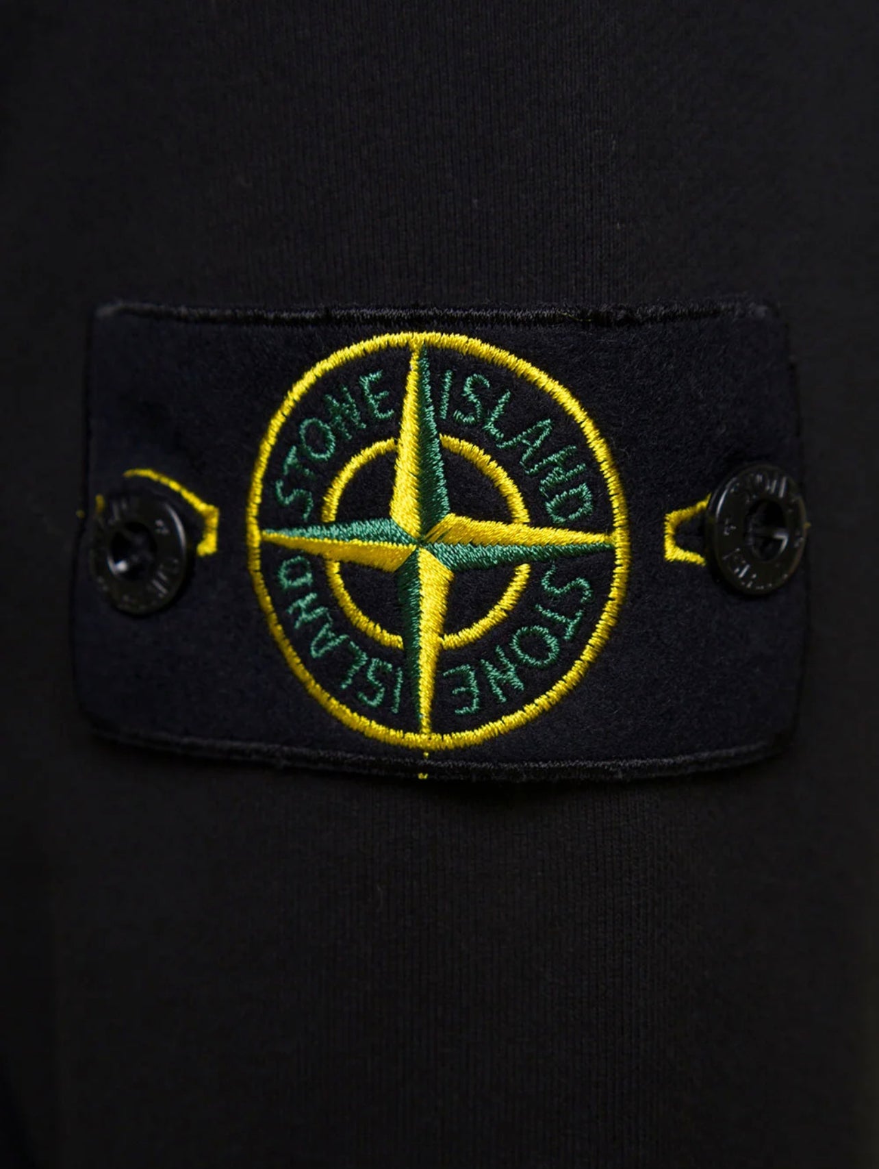 STONE ISLAND - Stone Island Logo Patch Drawstring Hoodie