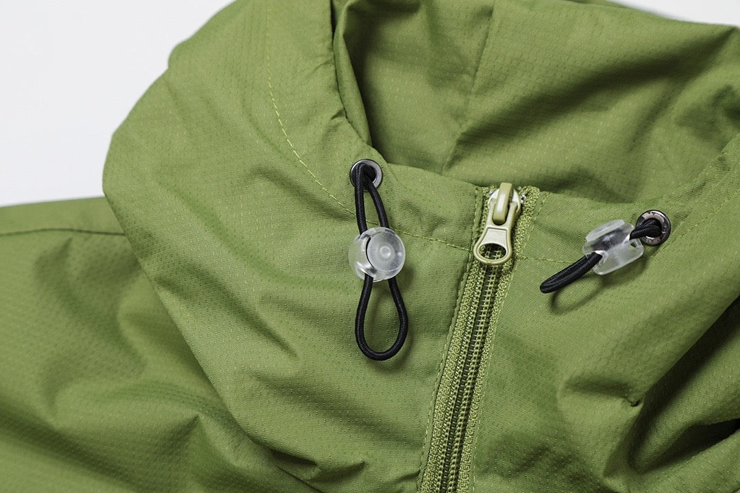 STONE ISLAND - Army green windbreaker