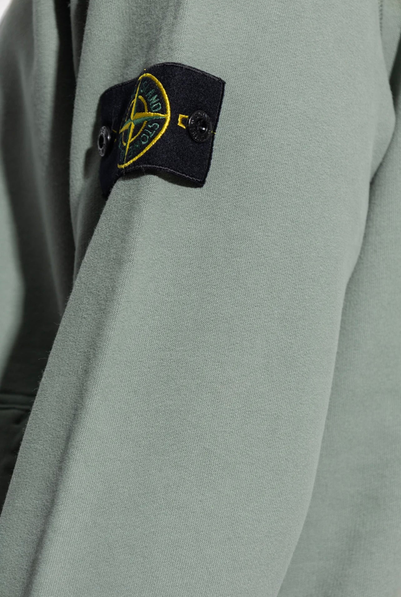 STONE ISLAND - Stone Island Logo Patch Drawstring Hoodie