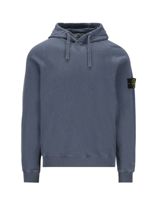 STONE ISLAND - Stone Island Logo Patch Drawstring Hoodie