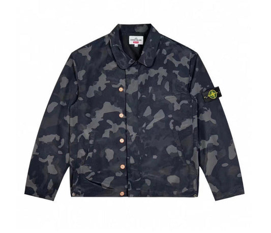 STONE ISLAND - Camo printed Button up shirt