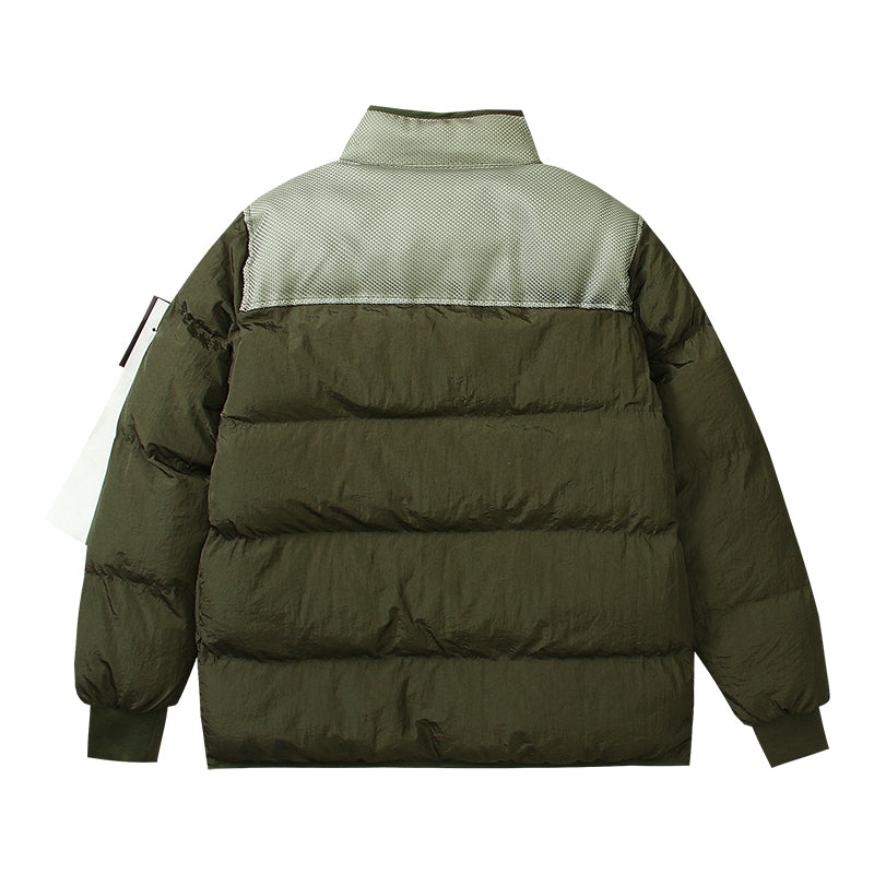 STONE ISLAND - Camo Green puffer Winter jacket