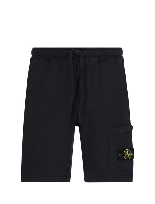 STONE ISLAND - Drawstring Logo Patch Shorts