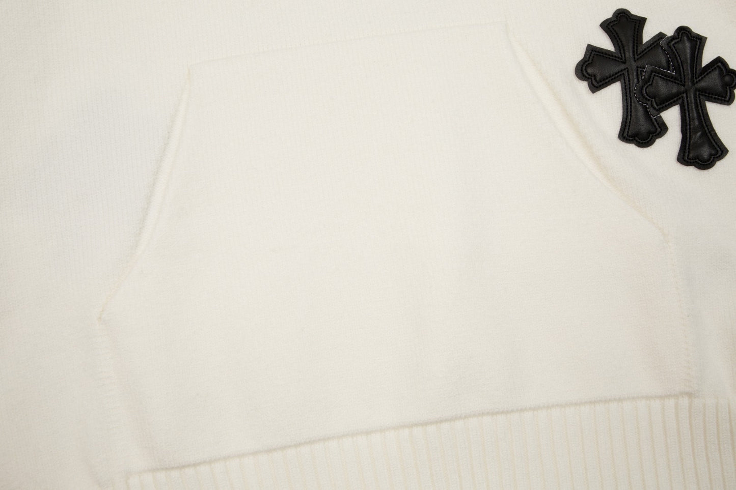 Chrome hearts White Knit Cross Sweater