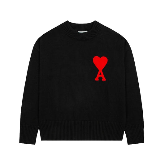 AMIS PARIS- Black Ami De Cœur Sweater