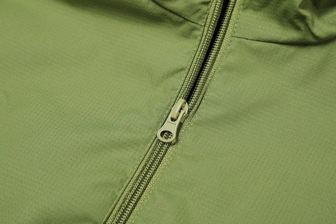 STONE ISLAND - Army green windbreaker