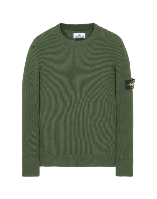 STONE ISLAND - Stone Island Logo Patch Crewneck Knitted Jumper