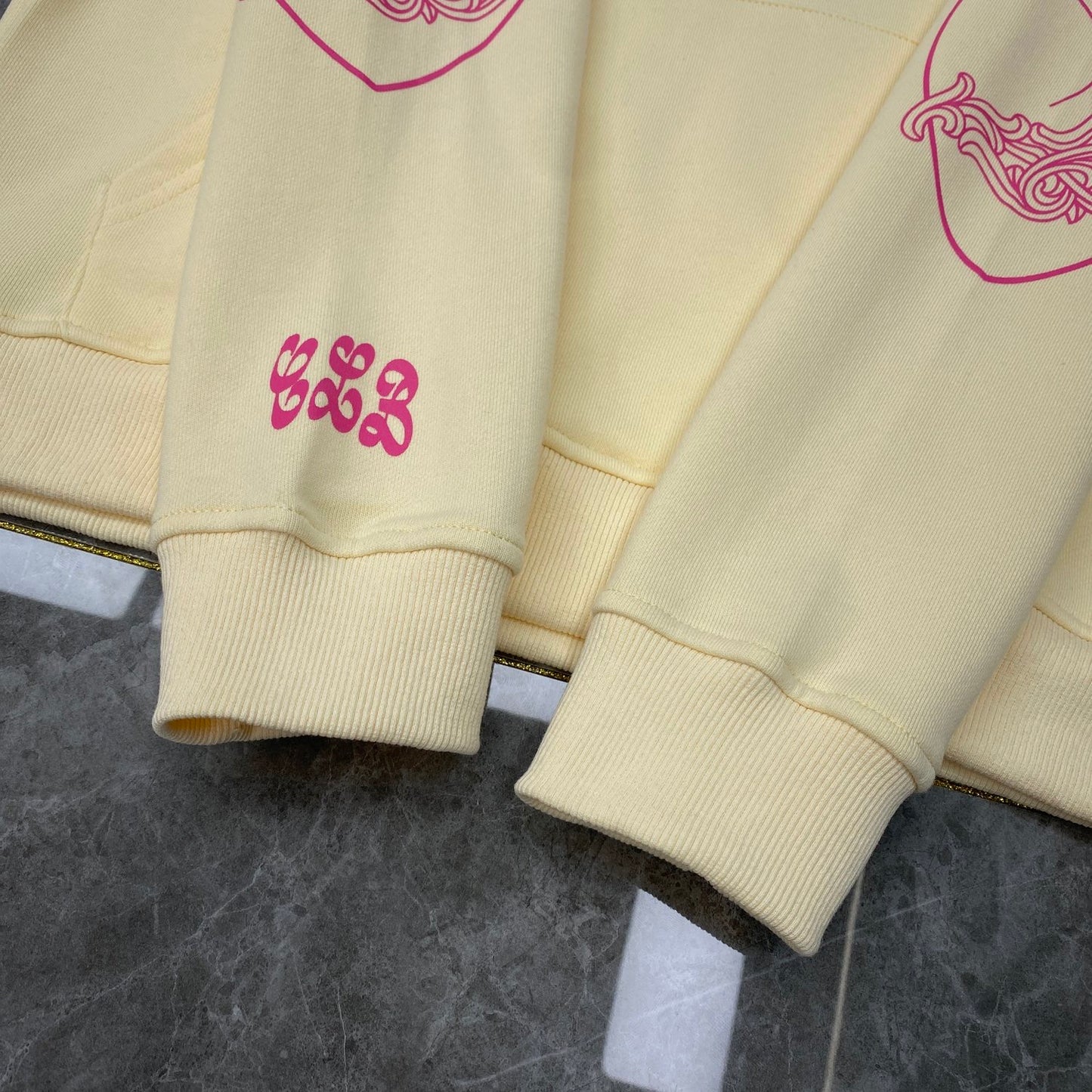 Chrome hearts Light Yellow CLB Hoodie