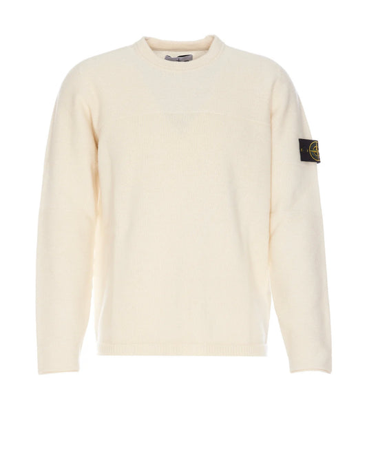 STONE ISLAND - Stone Island Logo Patch Knit Sweater