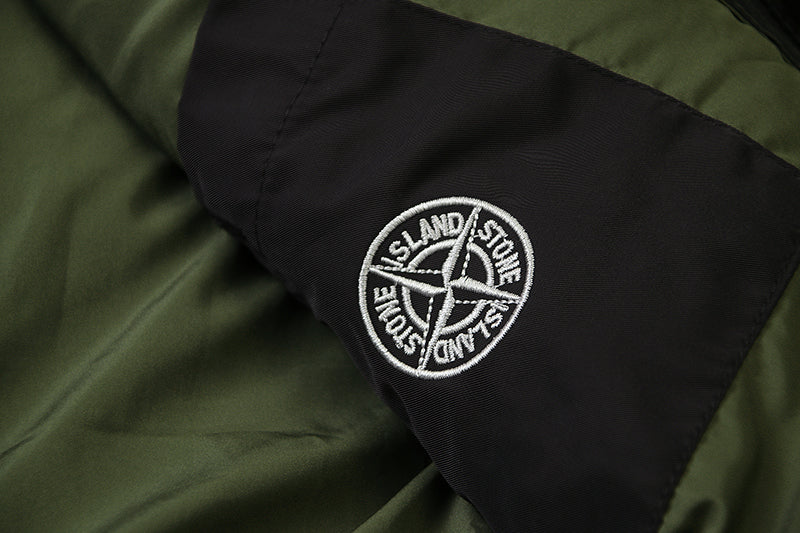 STONE ISLAND - Camo Green puffer Winter jacket