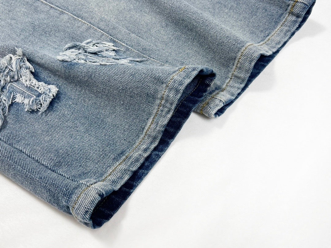 Chrome Hearts Cross washed Blue Denim