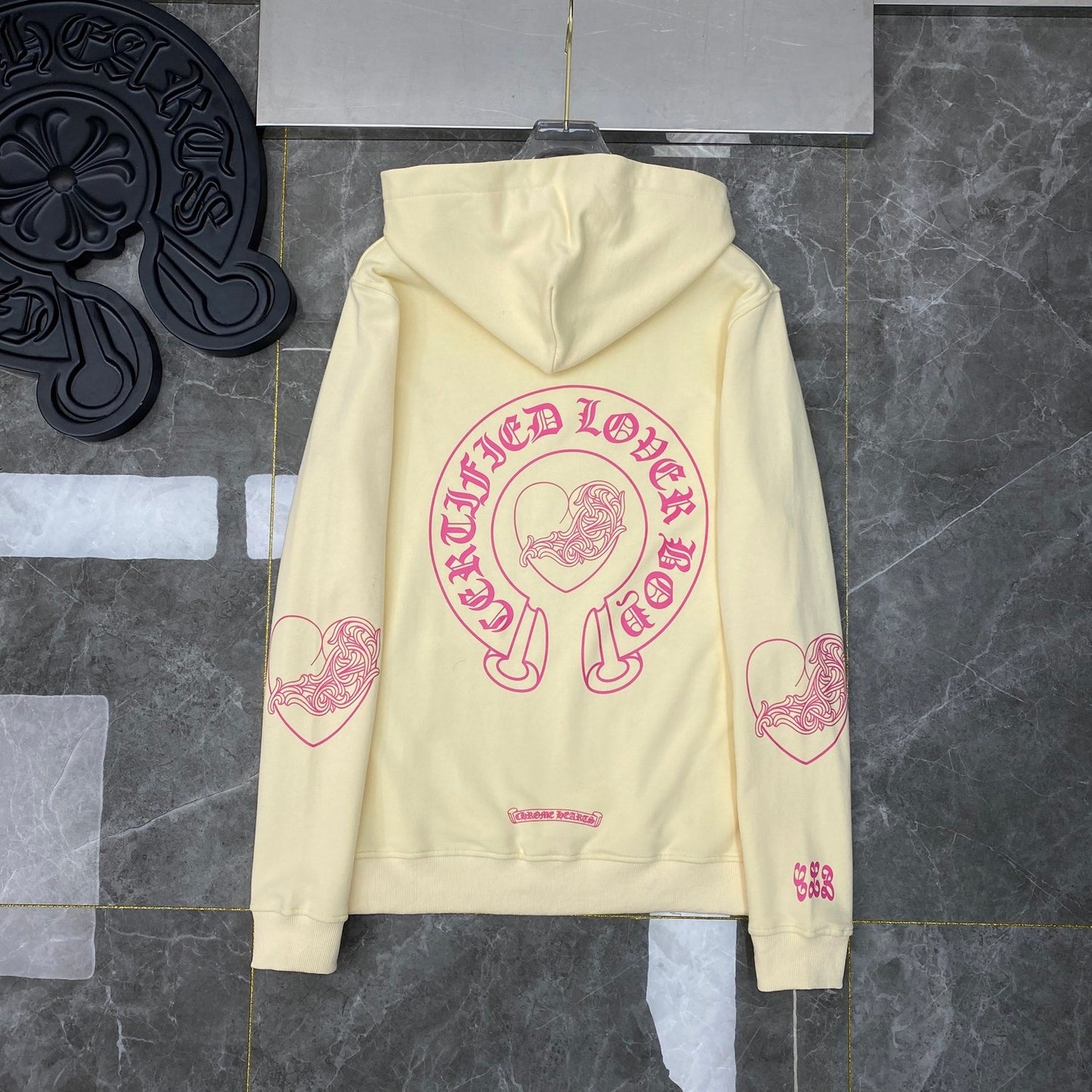 Chrome hearts Light Yellow CLB Hoodie