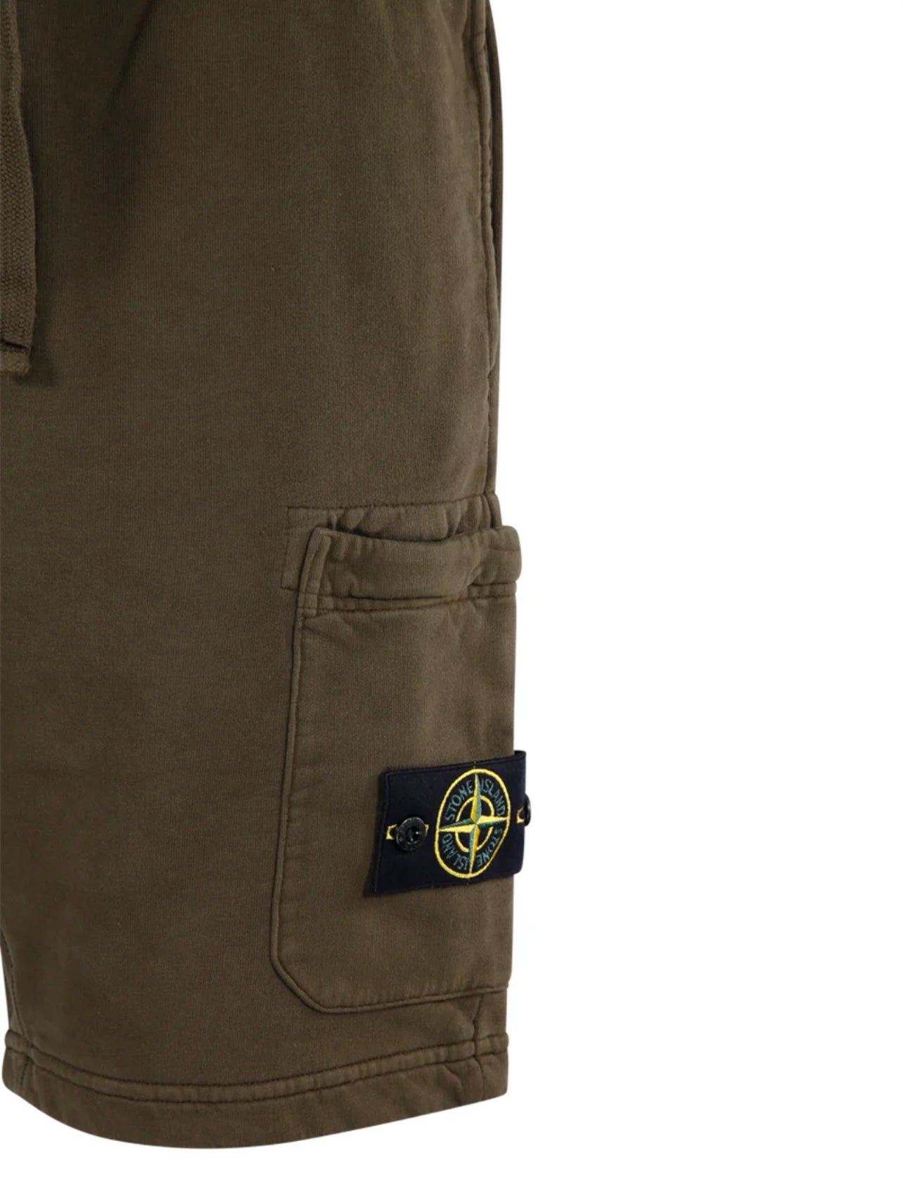 STONE ISLAND - Drawstring Logo Patch Shorts