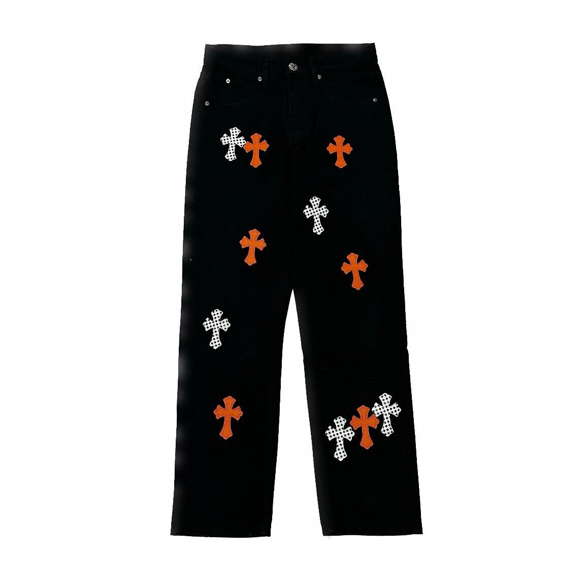 Chrome Hearts Damier Tangerine Black Denim