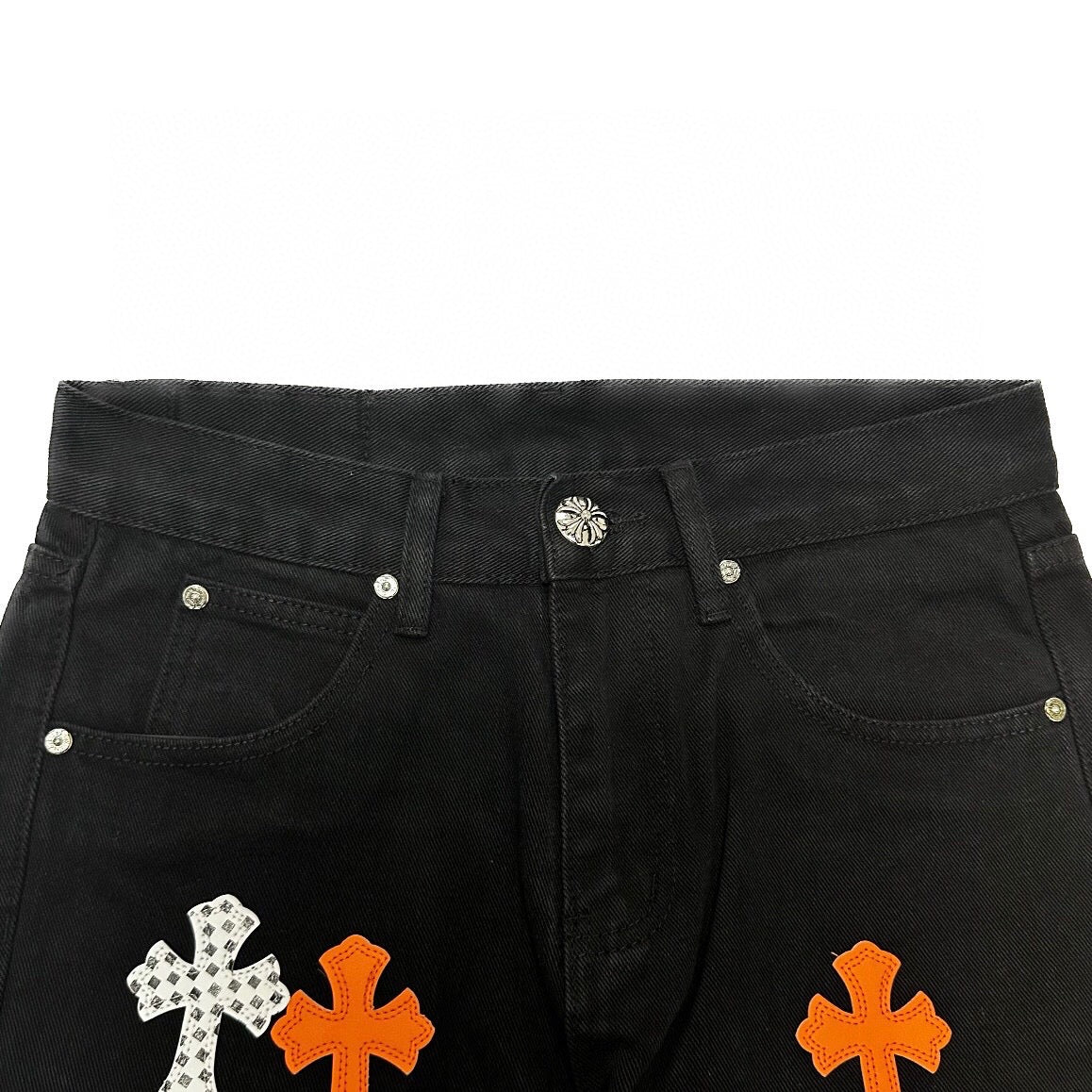 Chrome Hearts Damier Tangerine Black Denim