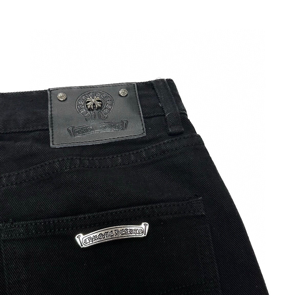 Chrome Hearts Neon Leopard Black Denim