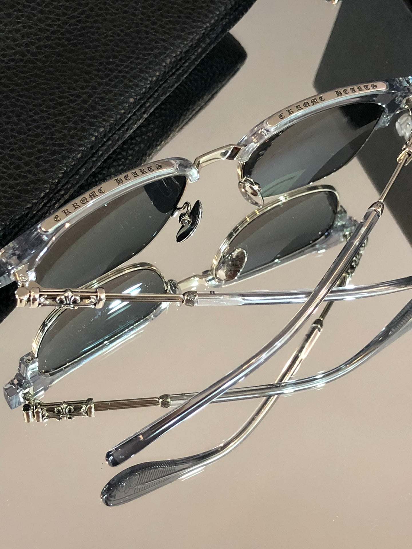 Chrome Hearts Acrylic Silver Frames