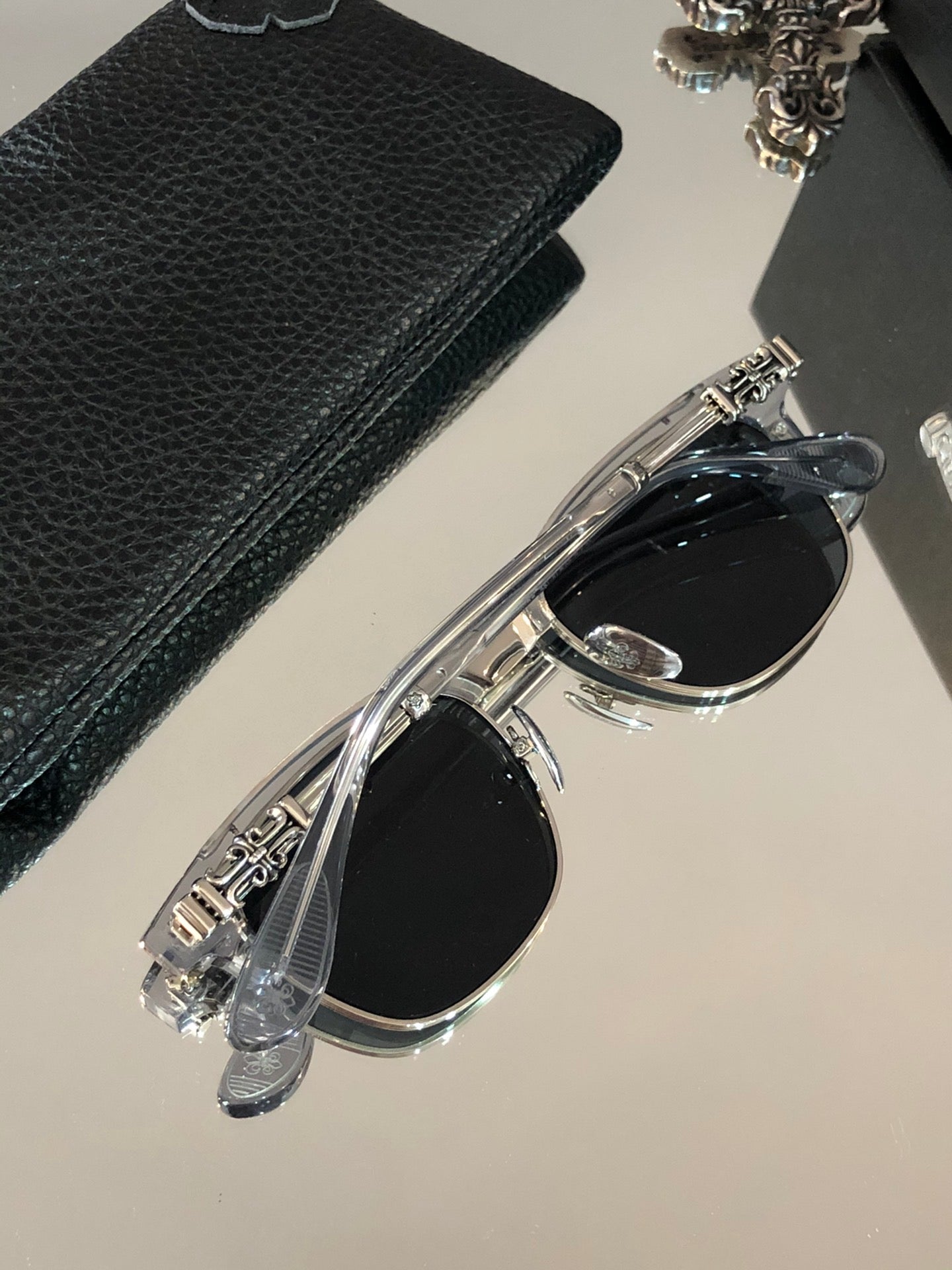 Chrome Hearts Acrylic Silver Frames