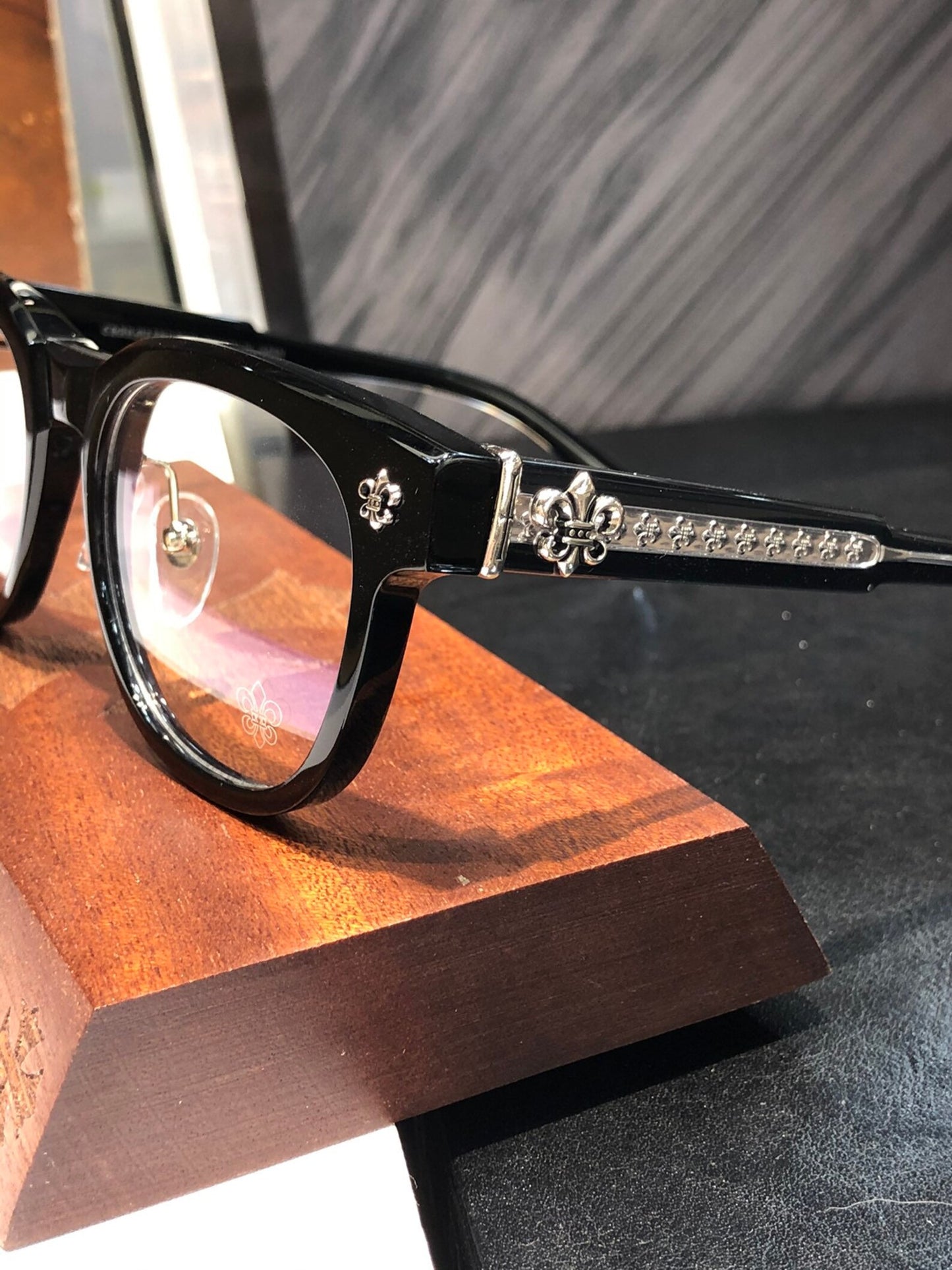 Chrome Hearts Aviaotor Black & Gold frames